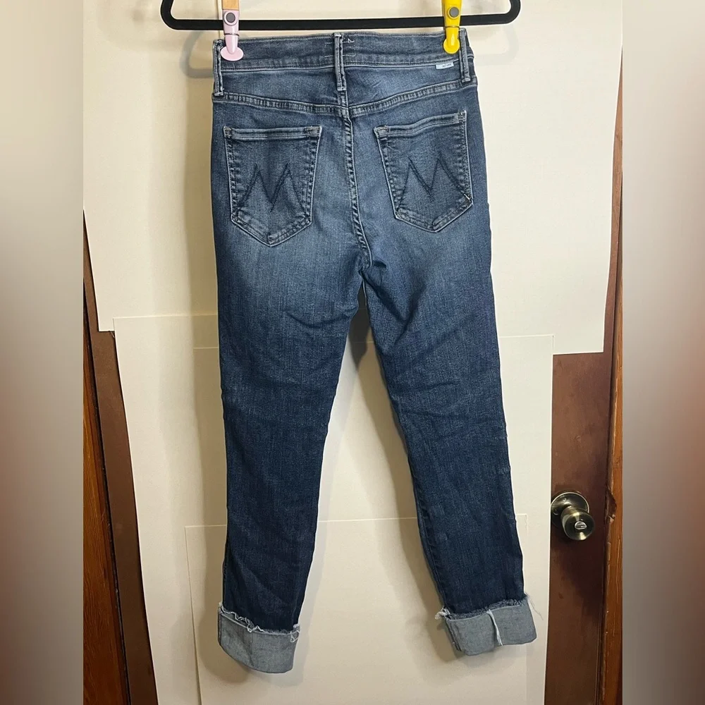 MOTHER Women’s Size 26 Pony Boy Ankle Fray Jeans in Bake Sale Brawl